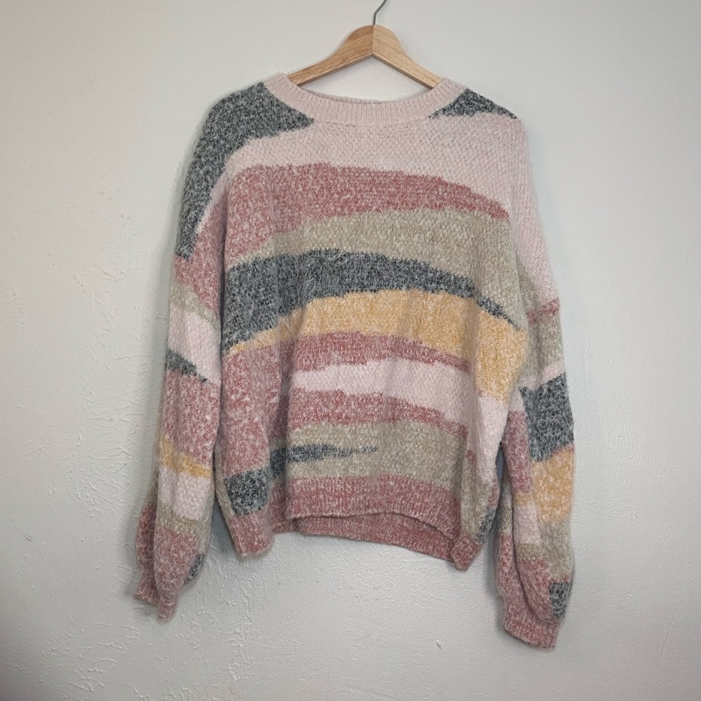 Altar’s State watercolor knit sweaterer